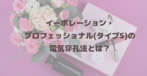 イーポレーション・プロフェッショナル(タイプS)の電気穿孔法とは？